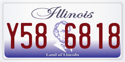 IL license plate Y586818