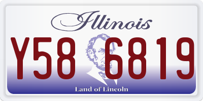 IL license plate Y586819