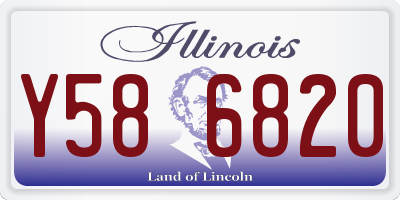 IL license plate Y586820
