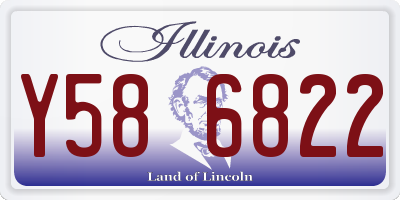 IL license plate Y586822