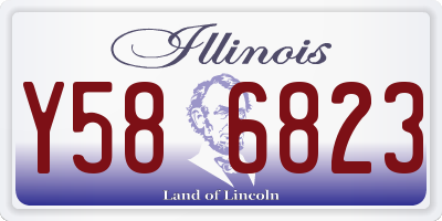 IL license plate Y586823