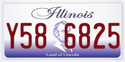 IL license plate Y586825