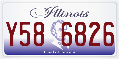 IL license plate Y586826