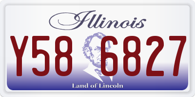 IL license plate Y586827