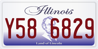 IL license plate Y586829