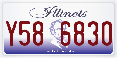 IL license plate Y586830