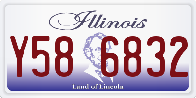 IL license plate Y586832