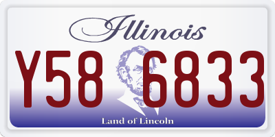 IL license plate Y586833