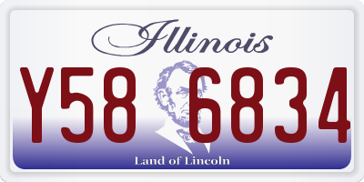 IL license plate Y586834