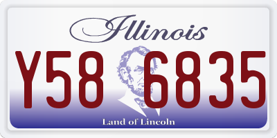 IL license plate Y586835