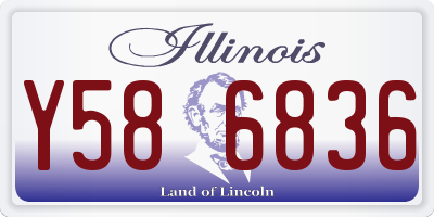 IL license plate Y586836
