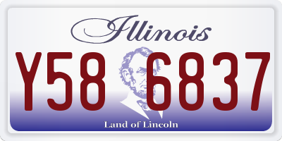 IL license plate Y586837