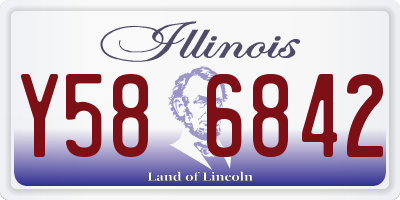 IL license plate Y586842