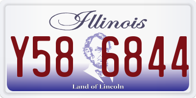 IL license plate Y586844