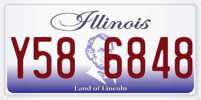 IL license plate Y586848