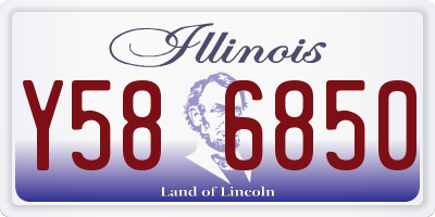 IL license plate Y586850