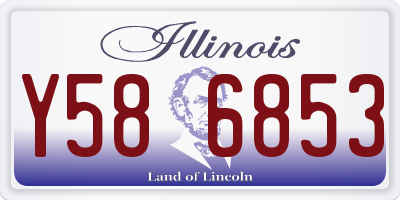 IL license plate Y586853