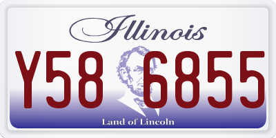 IL license plate Y586855