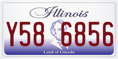 IL license plate Y586856