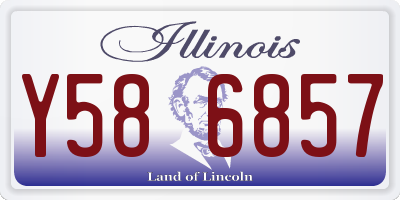 IL license plate Y586857