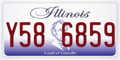 IL license plate Y586859