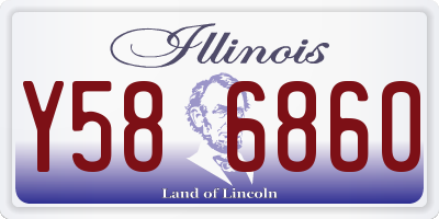 IL license plate Y586860