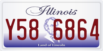 IL license plate Y586864