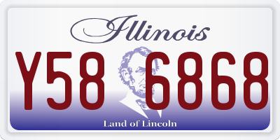 IL license plate Y586868