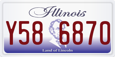 IL license plate Y586870
