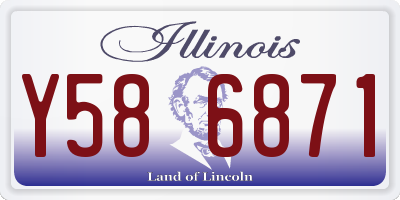 IL license plate Y586871