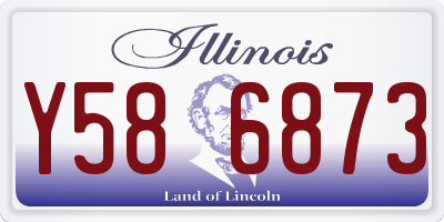 IL license plate Y586873
