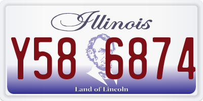IL license plate Y586874