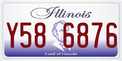 IL license plate Y586876
