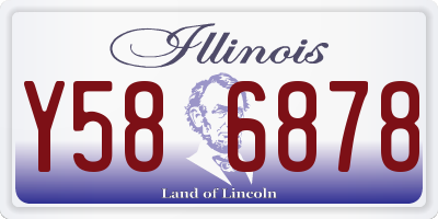 IL license plate Y586878