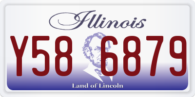IL license plate Y586879