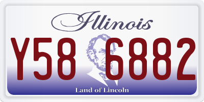IL license plate Y586882