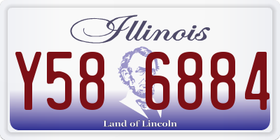 IL license plate Y586884