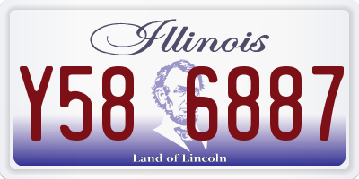 IL license plate Y586887