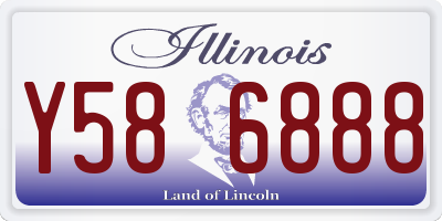 IL license plate Y586888