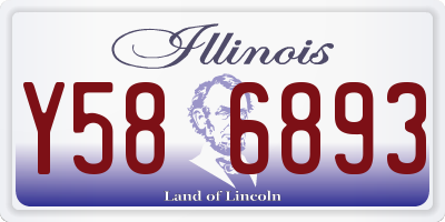 IL license plate Y586893