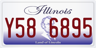 IL license plate Y586895