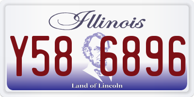 IL license plate Y586896