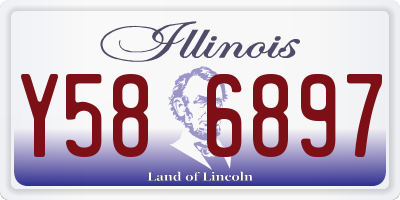 IL license plate Y586897