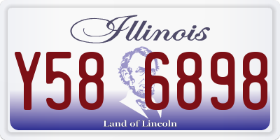 IL license plate Y586898