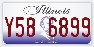IL license plate Y586899