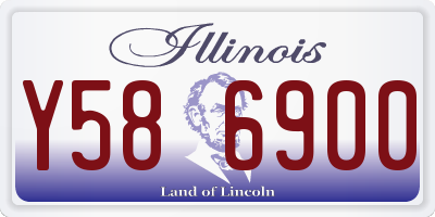 IL license plate Y586900