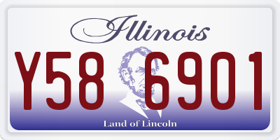 IL license plate Y586901