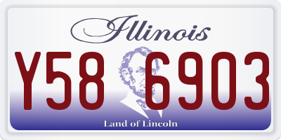 IL license plate Y586903