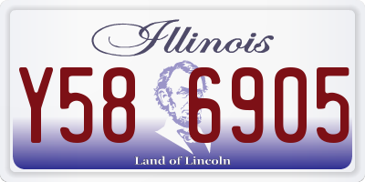 IL license plate Y586905