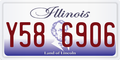IL license plate Y586906